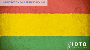 immigration dna testing in bolivia